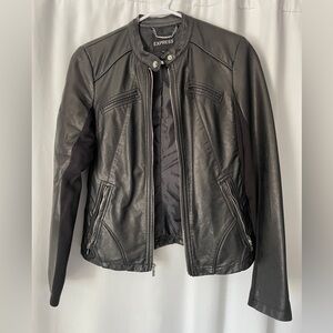 Express Women's Black Leather Jacket